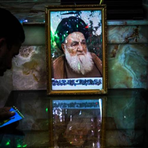 مرقد آیت الله العظمی ابوالقاسم خوئی نجف - 1